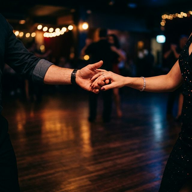 Hands in dance position